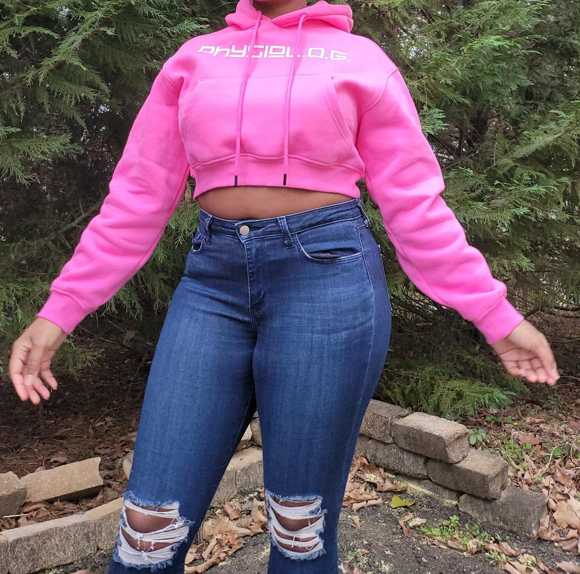 Cropped Hooded Sweatshirt